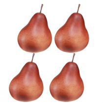 Product Decorative pear, yellow-brown, autumn, harvest, table decoration set of 4, Ø8.5cm
