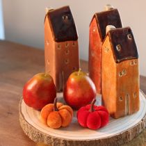 Product Set of 12 Red Decorative Artificial Pears - Ø5.5cm H6.5cm