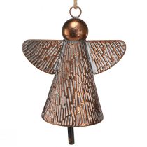 Product Decorative bell guardian angel metal bronze 19,5x12x19cm vintage