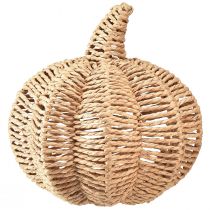 Product Decoration pumpkin raffia natural rustic autumn decoration Ø25cm H25cm