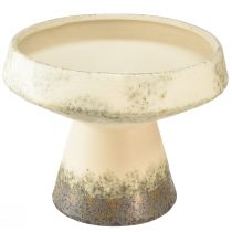 Product Decorative bowl ceramic bowl cream grey green Ø20cm H16cm