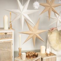 Product Decorative star for lighting paper jute natural Ø75cm