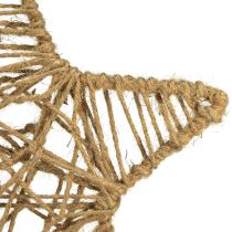 Product Decorative star for hanging star made of jute natural 28cm 4 pcs