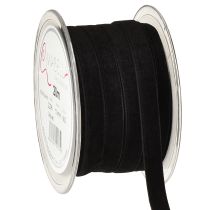 Product Decorative ribbons Velvet Black 10mm 20m