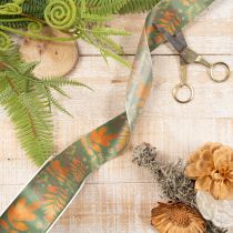 Product Dekorative Autumn Leaf Ribbon 40mm x 15m Green Orange