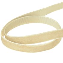 Product Decorative ribbon velvet ribbon gift ribbon Velvet Beige 10mm 20m