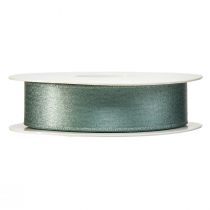 Product Decorative ribbon shimmering green glamour 25mm 20m