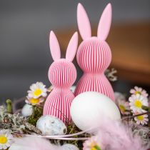 Product Decorative Easter bunny made of plastic, supplied in the shape of a bunny, 11cm, 4 pieces.