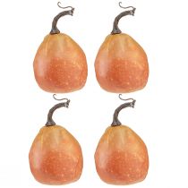Product Decorative pumpkin for decoration orange yellow Ø9cm 4 pcs