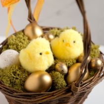 Product Decorative chicks, perfect for Easter celebrations in the living room or garden, 7cm, 6 pieces