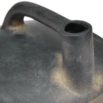 Product Decorative vase jug ceramic antique look anthracite beige 18cm