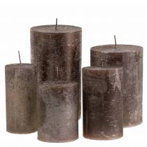 Product Colored candles copper metallic Various sizes