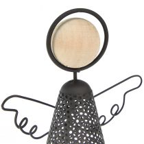 Product Angel Figure Christmas Metal Black Natural 15.5cm 2pcs