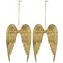 Product Angel wings for hanging metal wings gold 12×19cm 2 pcs