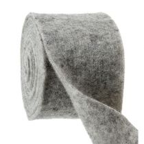 Product Felt ribbon gray 15cm 5m