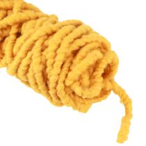 Product Felt cord fluffy Mirabell yolk yellow 25m