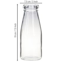 Product Bottle decoration glass bottle vase made of glass Ø7.5cm H19cm