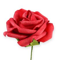 Product Foam rose Ø6cm red 27p