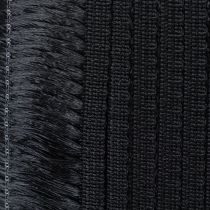 Product Black fringed ribbon 4cm, cordon trim, decorative fringed lurex 25m