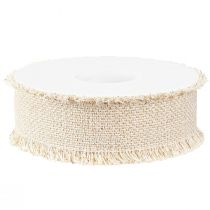 Product Fringe Ribbon White Gold Decorative Ribbon W40mm L15m