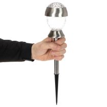 Product Solar garden lights, globe lights with ground spike, 36cm, 4 pieces