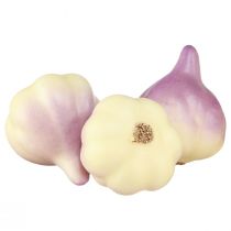 Product Vegetable Decoration Garlic Yellow Purple in Net Ø4.5cm 12 pcs