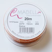 Product Gift ribbon with polka dots for elegant gift wrapping, 1.5cm wide, 20m long