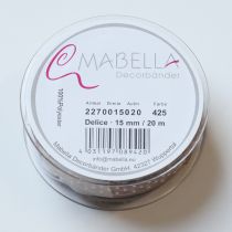 Product Gift ribbon with polka dots for stylish wedding decorations and creative packaging, 1.5cm wide, 20m long