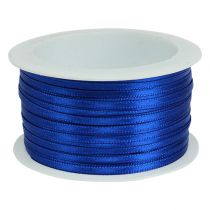 Product Gift ribbon blue satin ribbon double satin ribbon 3mm 50m