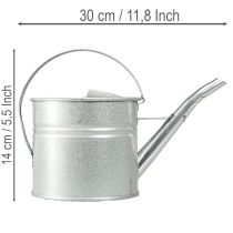 Product Vintage decorative watering can, metal, silver, 1.25l planter