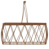 Product Wire basket, metal, rust look, 28x13.5x14cm, 2 pieces