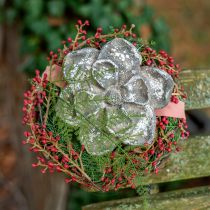 Grave decoration, concrete decoration, garden decoration, concrete rose Ø21cm
