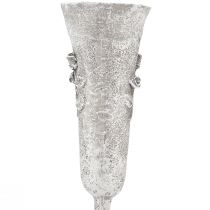 Product **ProductName**  
Grey Memorial Vase with Rose Motif, H26cm, Set of 2  

**ProductDescription**  
<div>  
<h2>Grey Memorial Vase with Rose Motif for Thoughtful Home and Garden Use</h2>  
<p>This elegant grey vase is crafted from durable polyresin and feat