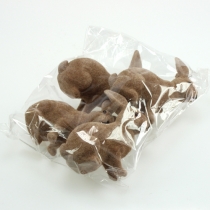 Product Decorative rabbit 14cm flocked 4 pcs.
