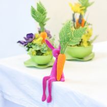 Product Rabbit Edge Sitters Easter Bunnies Colorful Flocked – 2nd Choice – 28cm 4 pcs