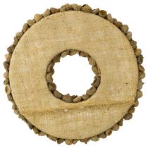 Product Natural wreath, autumn decoration, acorns, door wreath, wall wreath, DIY, Ø30cm