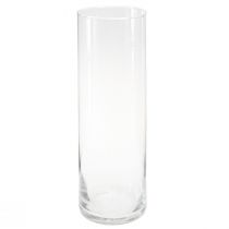 Product Tall Glass Vase Conical Flower Vase Glass 30cm Ø10.5cm