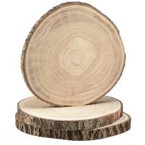 Product Wooden Discs Tree Disc Paulownia Natural Ø26-28cm 3 pcs