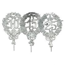 Anniversary numbers silver