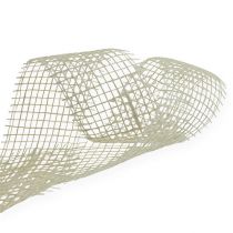 Product Bleached jute ribbon, 5cm wide, 40m long