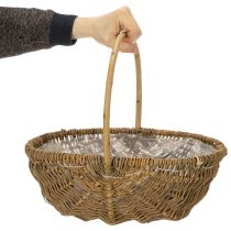 Product Potato basket 43/33/23cm with foil, natural, set of 3.