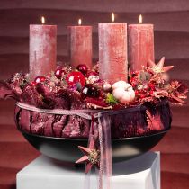 Product Candles in Pink Pillar Candles Old Pink 85×200mm 2 Pcs