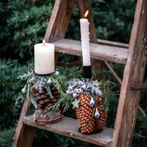 Product Candle Holder Advent Wreath Candle Holder Black 2.2×4cm 4 pcs