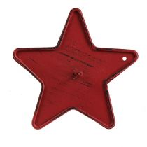 Candle holder with thorn Star Red 9cm