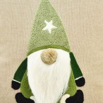 Product Decorative cushion with gnome decorative cushion green beige 40×40cm