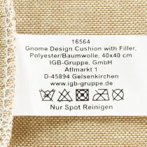 Product Decorative cushion with gnome decorative cushion green beige 40×40cm