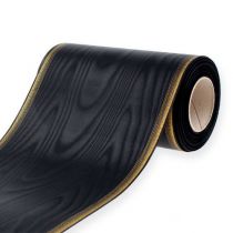 Product Wreath ribbon Moiré 175mm, black
