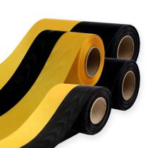 Product Wreath ribbons Moiré yellow-black