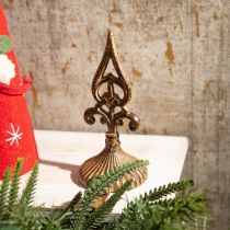 Product Wreath Holder Rust Vintage Bracket for Standing Cast Iron H29cm