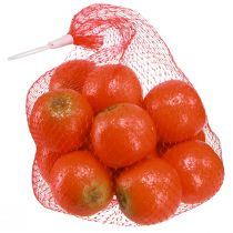 Product Decorative artificial mandarins in a net, deceptively realistic look, Ø5cm, set of 12, perfect for home decor and shop windows